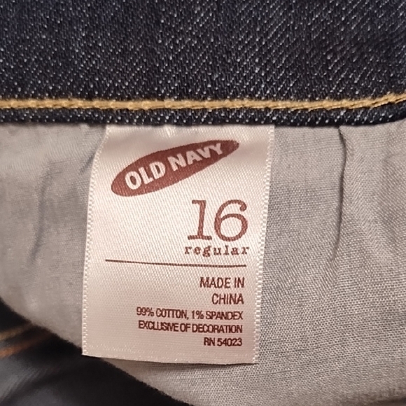 Old Navy Dark Blue Flare Jeans - Picture 2 of 9